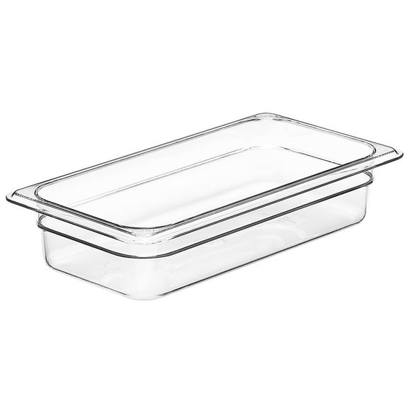 Food Pan 1/3 X 2" Camwear Clear
