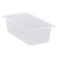 thumbnail image 1 of Food Pan 1/3 X 4" Polypropylene Translucent, 1 of 2