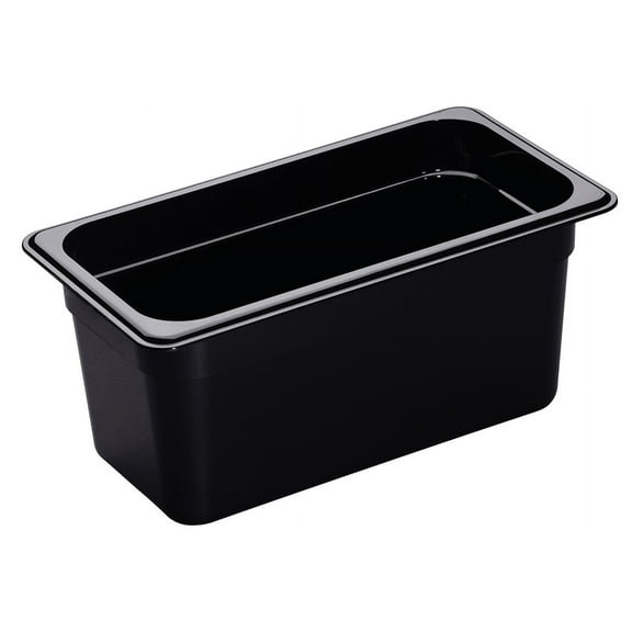 Food Pan 1/3 X 6" H-Pan Black