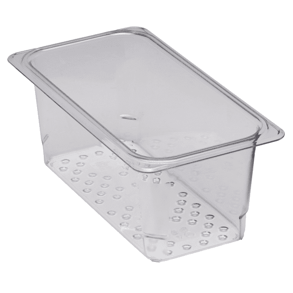 Food Pan Colander 1/3 X 5" Camwear Clear