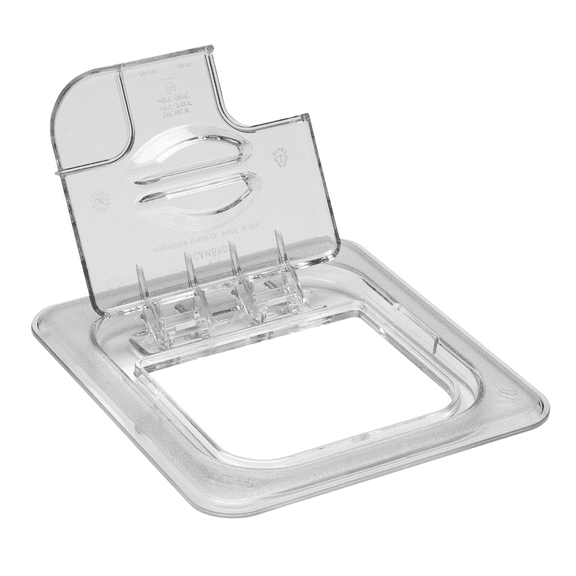 Food Pan Fliplid Notched 1/6 Camwear Clear
