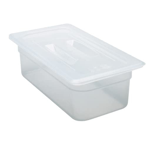 Food Pan Lid 1/3 Polypropylene With Handle Translucent