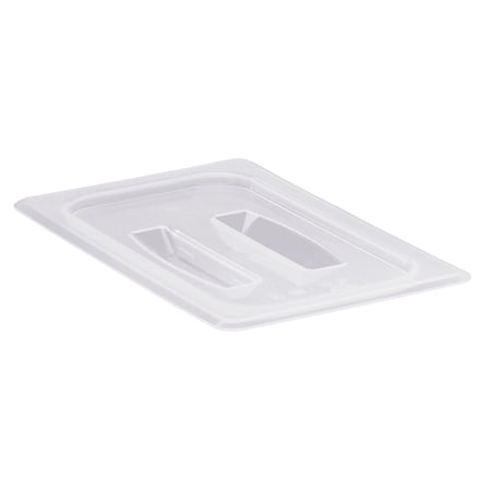 Food Pan Lid 1/4 Polypropylene With Handle Translucent