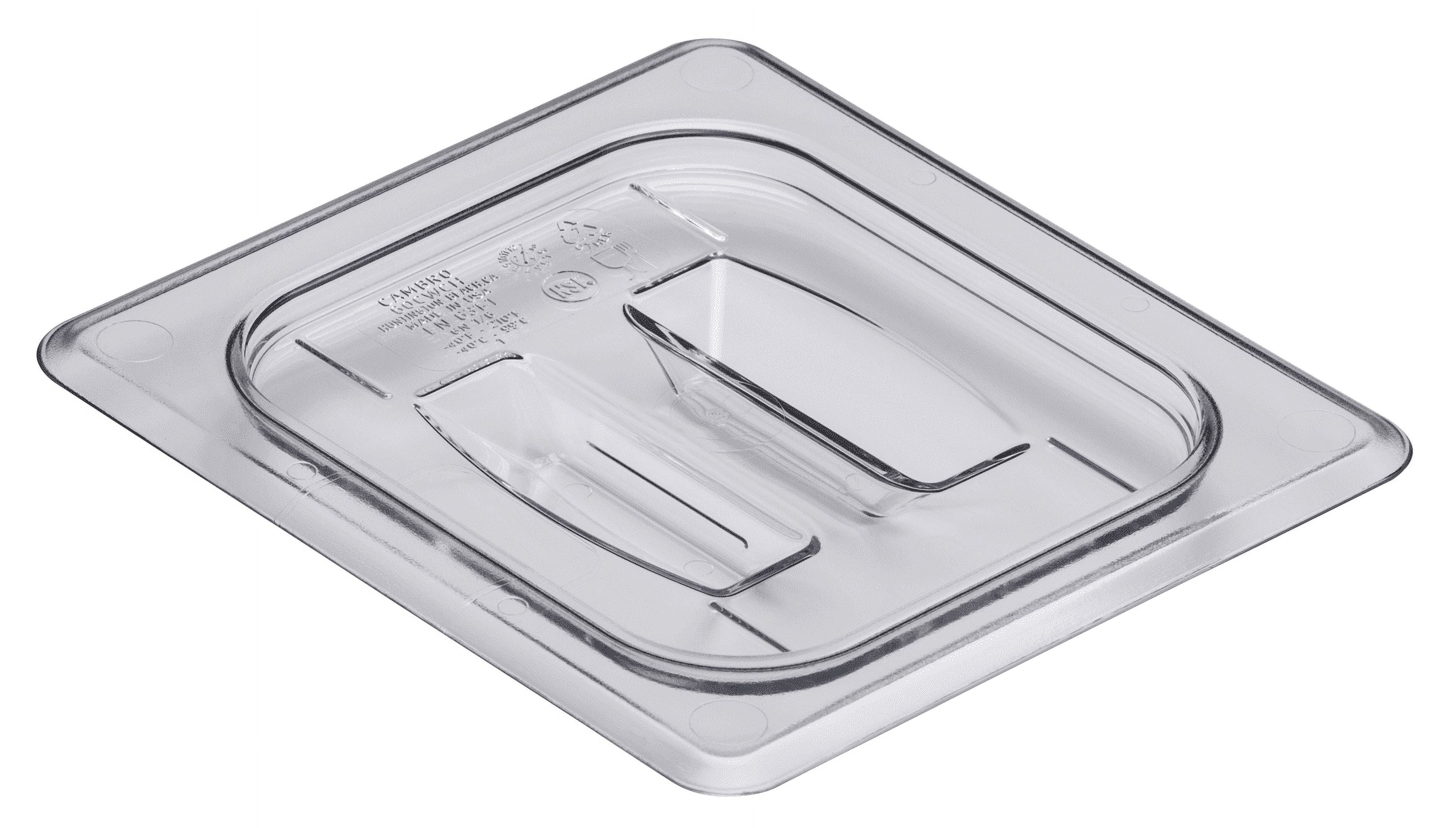 Food Pan Lid 1/6 CamwearÂ® Handle Clear
