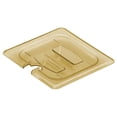 thumbnail image 1 of Food Pan Lid 1/6 H-PanÃÂ® Handle Notched Amber, 1 of 3