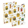 thumbnail image 1 of Food Pattern 2-Piece A5 PP Notebooks, Adjustable Rings, 80g Paper, Diary Set, 1 of 8
