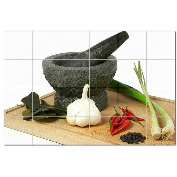 Food Picture Ceramic Tile Mural Kitchen Backsplash Bathroom Shower, 405145-M64