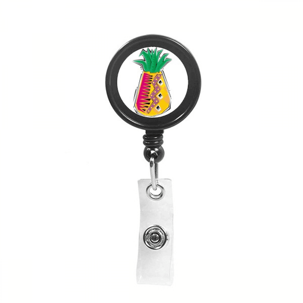 Food PineFruit Mexicon Culture Element Illustration Retractable Keychain Badge Holder ID Badge