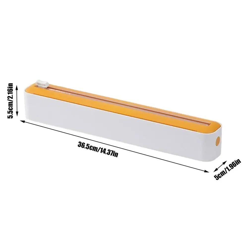 Food Wrap Dispenser Plastic Cutter Foil Cling Film Storage Holder Box Kitchen AU