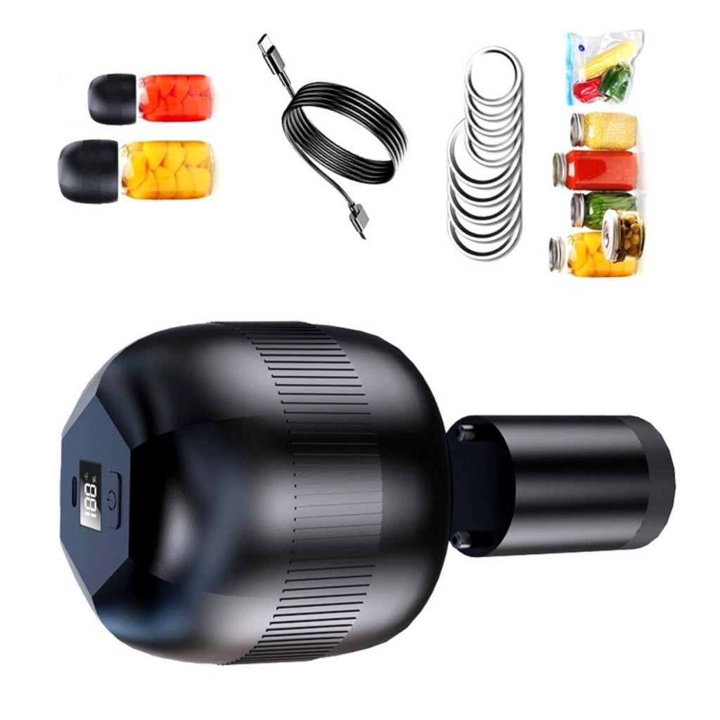 Food Preservation Device For Jars Bottles Bags LCD Digital Display Vacuum Sealer Electric Sealing Machine Kitchen Tool