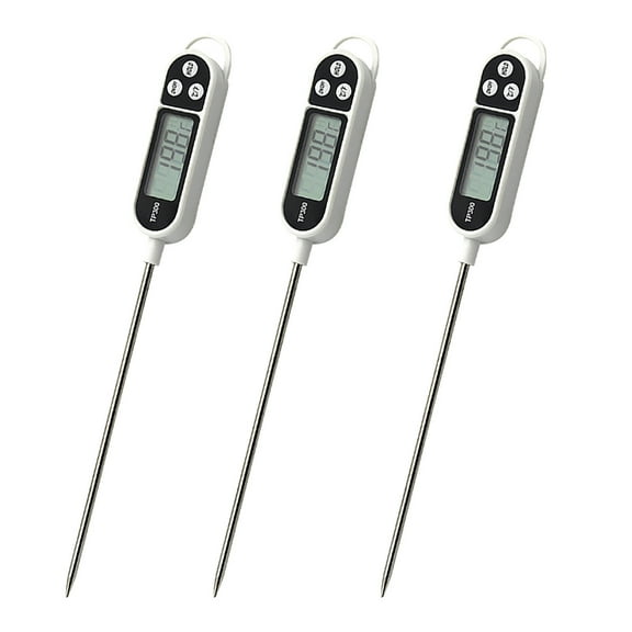 Food Probe Electronic Thermometer Instant Read Digital Meat Thermometer For Cooking Grilling Baking 3 Pack 0.28 Lbs