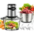 Food Processor, 500W Electric Meat Grinder Food Chopper with Two 8 Cup