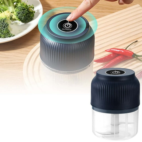 Food Processor & Electric Chopper - 3-in-1 Mini Blender for Food, Garlic, Veggies&meat - Wireless Portable Food Grinder with Rechargeable Battery