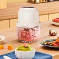 thumbnail image 1 of Food Processor, Electric Garlic Chopper, Rechargeable Mini Blender, Multifunctional Filling Minced Meat Grinder for Kitchen, 1 of 7