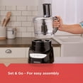thumbnail image 1 of 8-Cup Food Processor, Easy Assembly, Stainless Steel S-Blade, Shred, Slice, Chop, Puree, 450W Motor, 1 of 8
