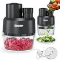 Food Processors,Electric Vegetable Chopper for Mincing, Dicing, Shredding,Slicing,Mini Electric