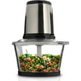 Food Processors & Vegetable Chopper With Glass Bowl Ground Meat