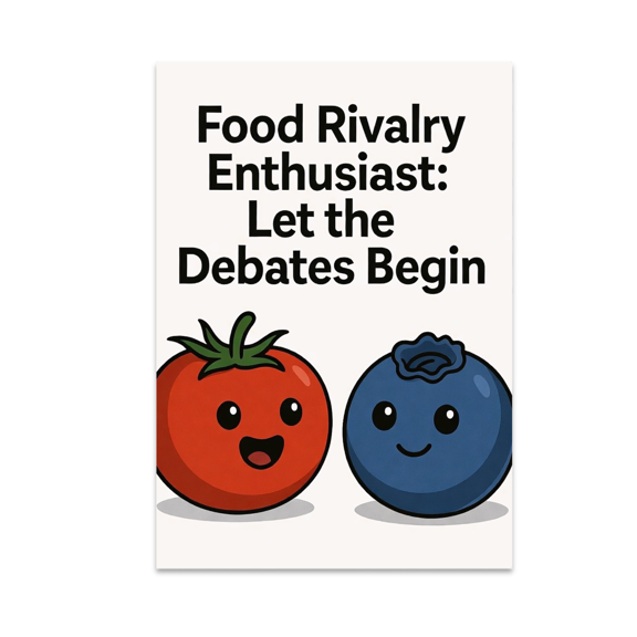 Food Rivalry Enthusiast: Let the Debates Begin - Food Debate Lover - 13x19 Poster Print