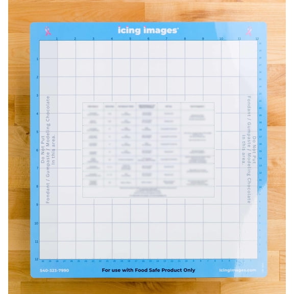 Food Safe Mat for Edible Electronic Cutting - 12" x 12" - Double Sided - Icing Images® Genuine