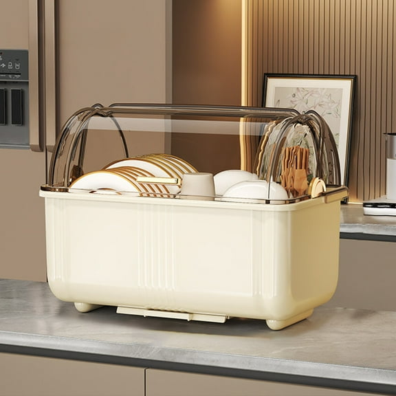 Food-Safe Plastic Storage Box For Kitchen Cutlery Organization Space-Saving Kitchen Utensil Holder With Lid