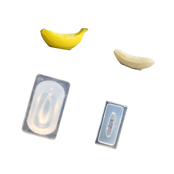 Food Safe Silicone Banana Shape Cake Decorating Baking Tool Suitable for and Decorative Items