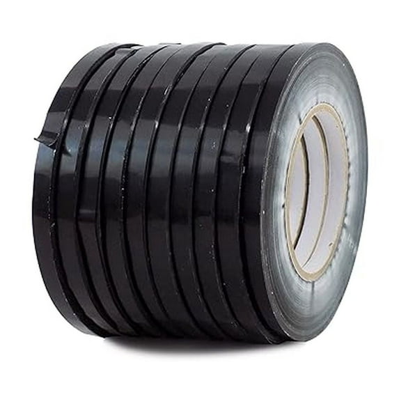 Food Saver UPVC Tape Black - 3/8 x 180 yds. (Pack of 10) Bag Sealing Tape for Wrapping, Packaging, and Airtight Food Storage