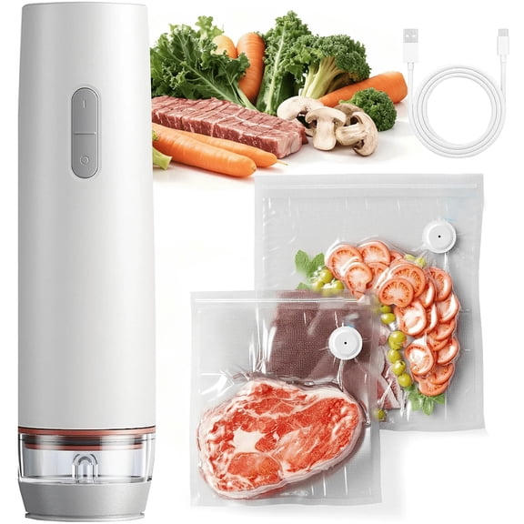 Food Saver Vacuum Sealer Machine Eco Friendly Design One-Touch Operation for Home Kitchen/Camping Ideal for Eco-Conscious Families & Meal Preppers
