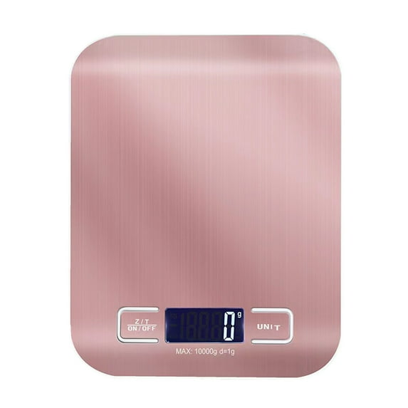 Food Scale Pink, 10kg/22lb Digital Kitchen Scale Weight Grams and Oz for Baking and Cooking, 1g/0.1oz Precise Graduation, Easy Clean Stainless Steel