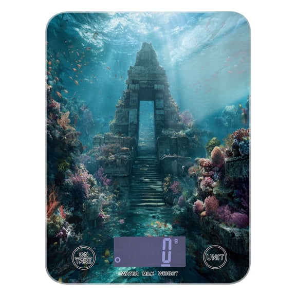 Food Scale Small Food Scale Kitchen Scale Kitchen Electronic Scale Multifunctional Digital Kitchen Scale Baking and Cooking Scale Ancient Temple Ice Castle