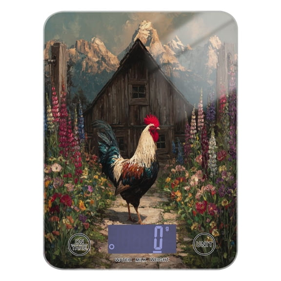 Food Scale Small Food Scale Kitchen Scale Kitchen Electronic Scale Multifunctional Digital Kitchen Scale Baking and Cooking Scale Big Rooster Beautiful
