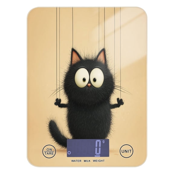 Food Scale Small Food Scale Kitchen Scale Kitchen Electronic Scale Multifunctional Digital Kitchen Scale Baking and Cooking Scale Black Cat Marionette