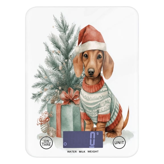 Food Scale Small Food Scale Kitchen Scale Kitchen Electronic Scale Multifunctional Digital Kitchen Scale Baking and Cooking Scale Cartoon Christmas Dog