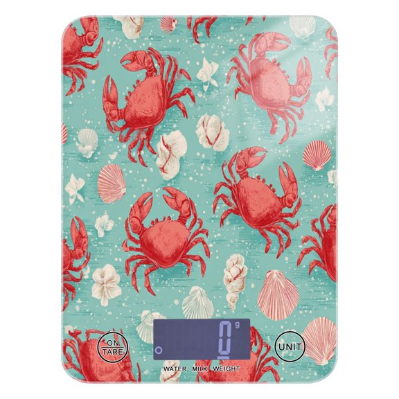 Food Scale Small Food Scale Kitchen Scale Kitchen Electronic Scale Multifunctional Digital Kitchen Scale Baking and Cooking Scale Cartoon Crabs and Shells