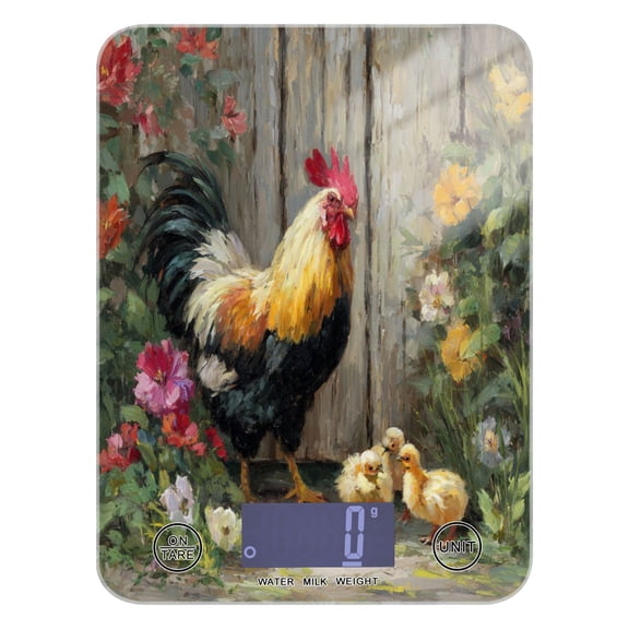 Food Scale Small Food Scale Kitchen Scale Kitchen Electronic Scale Multifunctional Digital Kitchen Scale Baking and Cooking Scale Colorful Big Rooster