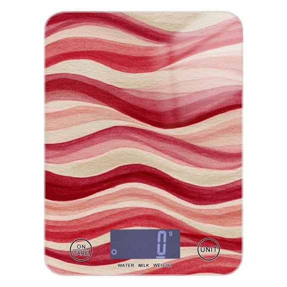 Food Scale Small Food Scale Kitchen Scale Kitchen Electronic Scale Multifunctional Digital Kitchen Scale Baking and Cooking Scale Coral Waves Wavy Stripes