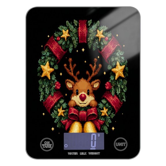 Food Scale Small Food Scale Kitchen Scale Kitchen Electronic Scale Multifunctional Digital Kitchen Scale Baking and Cooking Scale Cute Christmas Reindeer