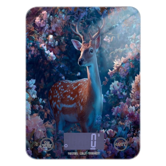 Food Scale Small Food Scale Kitchen Scale Kitchen Electronic Scale Multifunctional Digital Kitchen Scale Baking and Cooking Scale Deer with White Spots