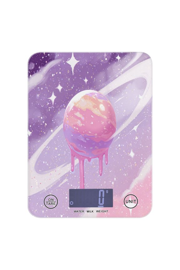Food Scale Small Food Scale Kitchen Scale Kitchen Electronic Scale Multifunctional Digital Kitchen Scale Baking and Cooking Scale Fantasy Cartoon Style Planet
