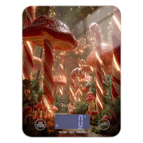 Food Scale Small Food Scale Kitchen Scale Kitchen Electronic Scale Multifunctional Digital Kitchen Scale Baking and Cooking Scale Giant Candy Cane Forest