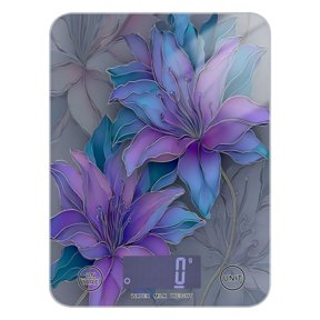 Food Scale Small Food Scale Kitchen Scale Kitchen Electronic Scale Multifunctional Digital Kitchen Scale Baking and Cooking Scale Gradient Color Flower