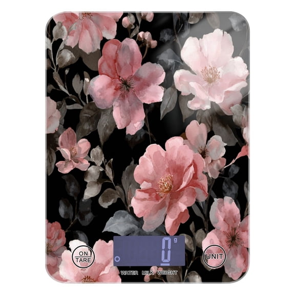 Food Scale Small Food Scale Kitchen Scale Kitchen Electronic Scale Multifunctional Digital Kitchen Scale Baking and Cooking Scale Retro Flowers Beautiful