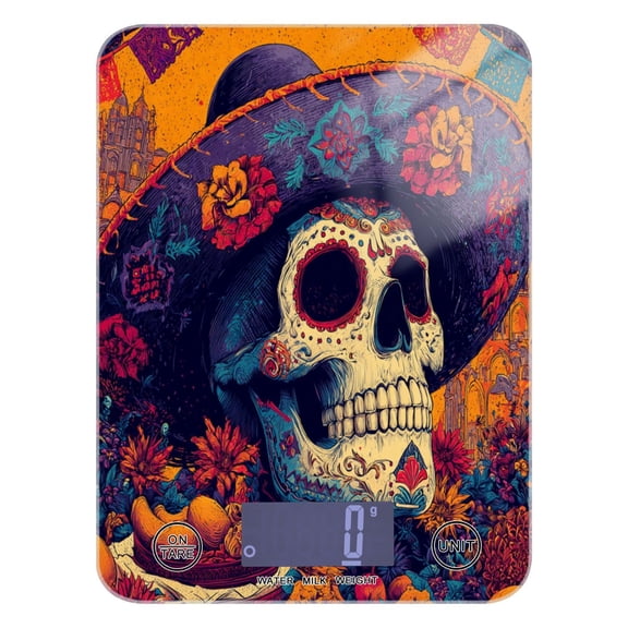 Food Scale Small Food Scale Kitchen Scale Kitchen Electronic Scale Multifunctional Digital Kitchen Scale Baking and Cooking Scale Sugar Skull Colorful