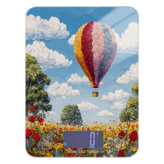Food Scale Small Food Scale Kitchen Scale Kitchen Electronic Scale Multifunctional Digital Kitchen Scale Baking and Cooking Scale Vibrant Hot Air Balloon