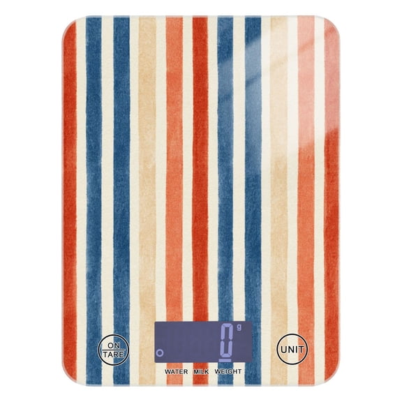 Food Scale Small Food Scale Kitchen Scale Kitchen Electronic Scale Multifunctional Digital Kitchen Scale Baking and Cooking Scale Vintage Patriotic Stripe Print