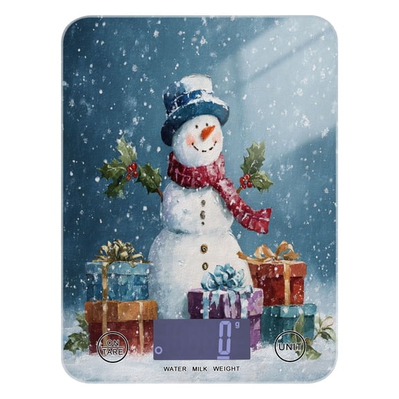 Food Scale Small Food Scale Kitchen Scale Kitchen Electronic Scale Multifunctional Digital Kitchen Scale Baking and Cooking Scale Warm Christmas Snowman