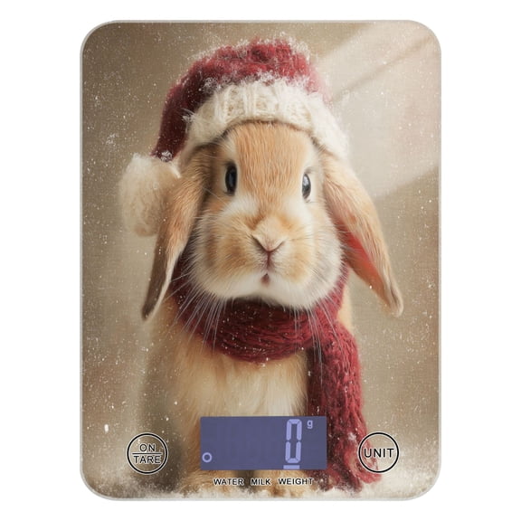 Food Scale Small Food Scale Kitchen Scale Kitchen Electronic Scale Multifunctional Digital Kitchen Scale Baking and Cooking Scale Yellow Christmas Bunny