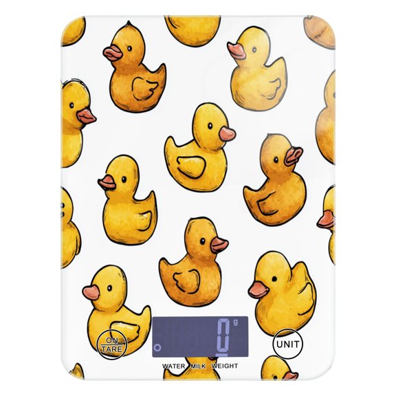 Food Scale Small Food Scale Kitchen Scale Kitchen Electronic Scale Multifunctional Digital Kitchen Scale Baking and Cooking Scale Yellow Duck Seamless