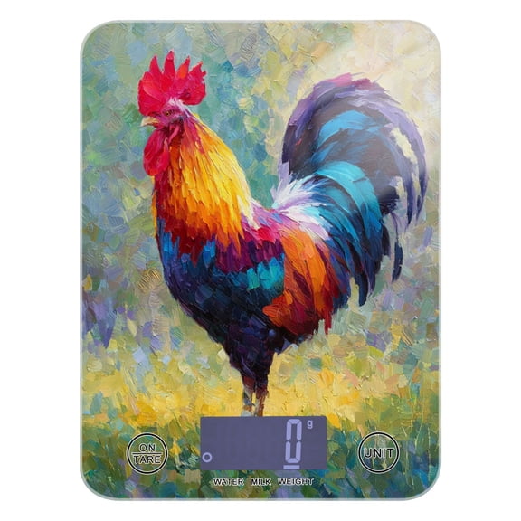 Food Scale Small Food Scale Kitchen Scale Kitchen Electronic Scale Multifunctional Digital Kitchen Scale Baking and Cooking Scale Beautiful Rooster