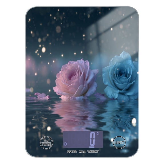 Food Scale Small Food Scale Kitchen Scale Kitchen Electronic Scale Multifunctional Digital Kitchen Scale Baking and Cooking Scale Beautiful Roses