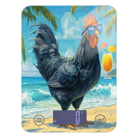 Food Scale Small Food Scale Kitchen Scale Kitchen Electronic Scale Multifunctional Digital Kitchen Scale Baking and Cooking Scale Black Rooster